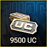 9500 UC PUBG Mobile